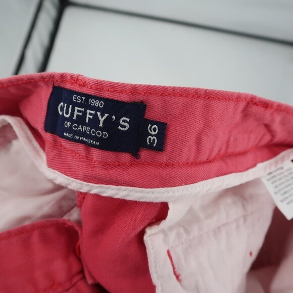 Cuffy's of Cape Cod Men's Salmon Pink/Red Shorts Size 36 - Picture 2 of 5